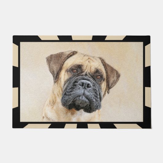 Bullmastiff-schildering - Kute Original Dog Art Deurmat (Voorkant)