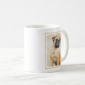 Bullmastiff-schildering - Kute Original Dog Art Koffiemok (Voorkant rechts)