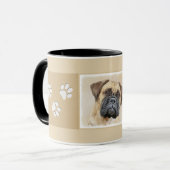 Bullmastiff-schildering - Kute Original Dog Art Mok (Voorkant links)