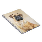 Bullmastiff-schildering - Kute Original Dog Art Notitieboek (Rechterzijde)