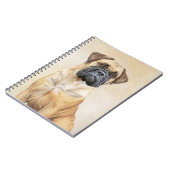 Bullmastiff-schildering - Kute Original Dog Art Notitieboek (Linkerzijde)