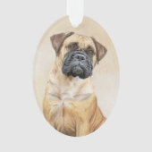 Bullmastiff-schildering - Kute Original Dog Art Ornament (voorkant)