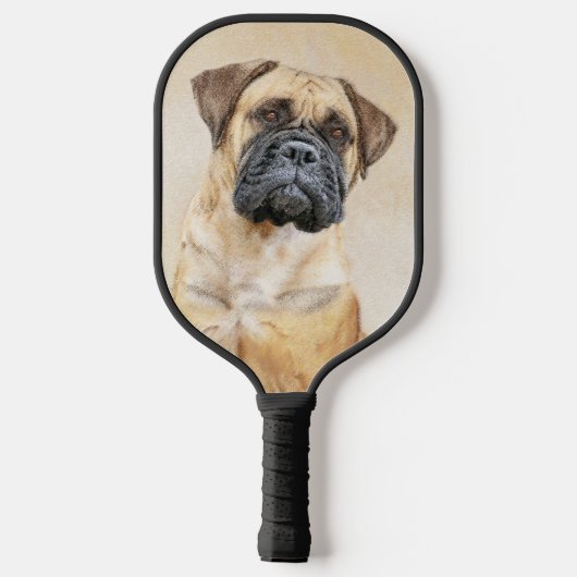 Bullmastiff-schildering - Kute Original Dog Art Pi Pickleball Paddle (Achterkant)