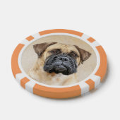 Bullmastiff-schildering - Kute Original Dog Art Poker Chips (Enkel)