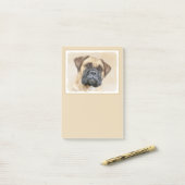 Bullmastiff-schildering - Kute Original Dog Art Post-it® Notes (Op bureau)