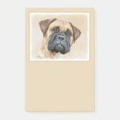 Bullmastiff-schildering - Kute Original Dog Art Post-it® Notes (Voorkant)