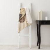 Bullmastiff-schildering - Kute Original Dog Art Sherpa Deken (In situ)