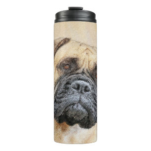 Bullmastiff-schildering - Kute Original Dog Art Thermosbeker