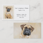Bullmastiff-schildering - Kute Original Dog Art Visitekaartje (Voorkant / Achterkant)