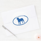 Bullmastiff Silhouette Sticker (Envelop)