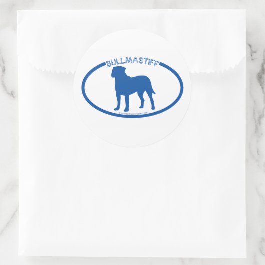 Bullmastiff Silhouette Sticker (Tas)