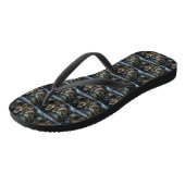 Bullmastiff Snowy Sleigh Kerstdecoratie Teenslippers (Schuin)