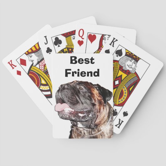 BullMastiff-spelkaarten voor Hondenliefhebbers Pokerkaarten (Achterkant)