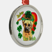 Bullmastiff St Patricks Day Metalen Ornament (Rechts)