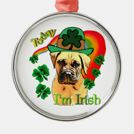 Bullmastiff St Patricks Day Metalen Ornament