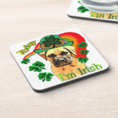 Bullmastiff St Patricks Day Onderzetter (Linkerzijde)