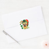 Bullmastiff St Patricks Day Ronde Sticker (Envelop)