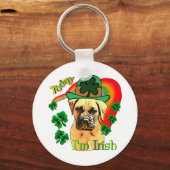 Bullmastiff St Patricks Day Sleutelhanger (Voorkant)