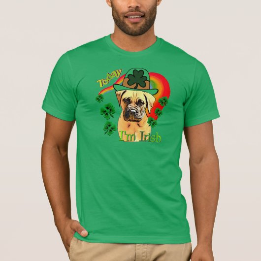 Bullmastiff St Patricks Day T-shirt (Voorkant)