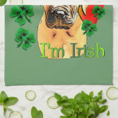 Bullmastiff St. Patrick's Day Theedoek (Gevouwen)