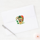 Bullmastiff St Patricks Day Vierkante Sticker (Envelop)