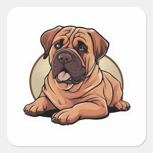 Bullmastiff Sticker (Voorkant)