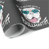 Bullmastiff Sunbril Animal Funny Dog Lover Cadeaupapier (Rol Hoek)