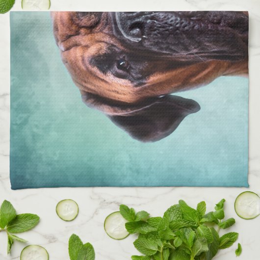 Bullmastiff Theedoek (Gevouwen)