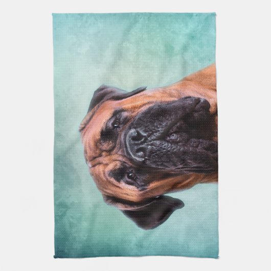 Bullmastiff Theedoek (Verticaal)