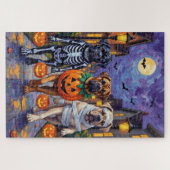 Bullmastiff Trick-or-Treating Halloween kostuums Legpuzzel (Horizontaal)