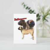Bullmastiff Trio 2 Briefkaart (Staand voorkant)