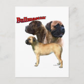 Bullmastiff Trio 2 Briefkaart (Voorkant)
