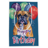 Bullmastiff Verjaardag Medium Cadeauzakje (Voorkant)