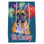 Bullmastiff Verjaardag Medium Cadeauzakje (Achterkant)