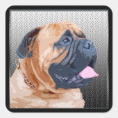 Bullmastiff Vierkante Sticker (Voorkant)