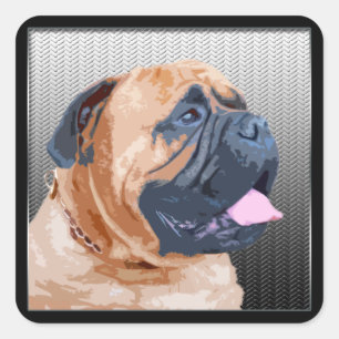 Bullmastiff Vierkante Sticker