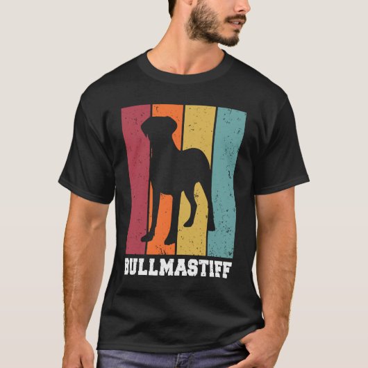 Bullmastiff Vintage  2 T-shirt (Voorkant)
