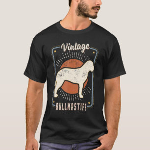 Bullmastiff Vintage Retro Classic Dog Love 1 T-shirt