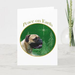 Bullmastiff vrede feestdagen kaart