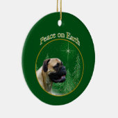 Bullmastiff vrede keramisch ornament (Rechts)