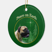 Bullmastiff vrede keramisch ornament (Links)