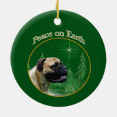 Bullmastiff vrede keramisch ornament (Achterkant)