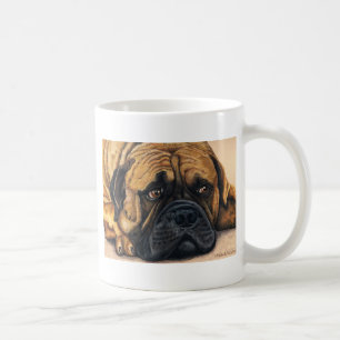 Bullmastiff Waiting - Hondenras Art Koffiemok