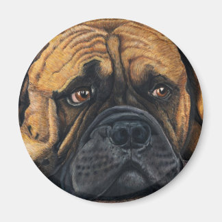 Bullmastiff Waiting - Hondenras Art Magneet