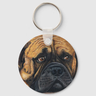Bullmastiff Waiting - Hondenras Art Sleutelhanger