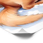 Bullmastiff Winter Forest Holly Christmas Art Perfect Poster (Hoek)