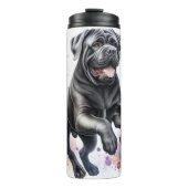 Bullmastiff's Gentle Floral Gallop Thermosbeker (Voorkant)