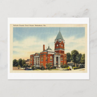 Bulloch County Court House in Statesboro, Georgia, Briefkaart
