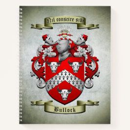 Bullock Coat of Arms Spiral Notitieboek