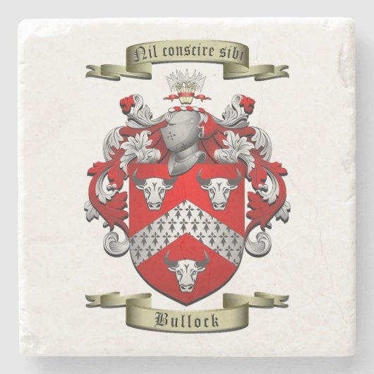 Bullock Crest Stenen Onderzetter (Voorkant)